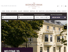 Tablet Screenshot of bedfordswanhotel.co.uk